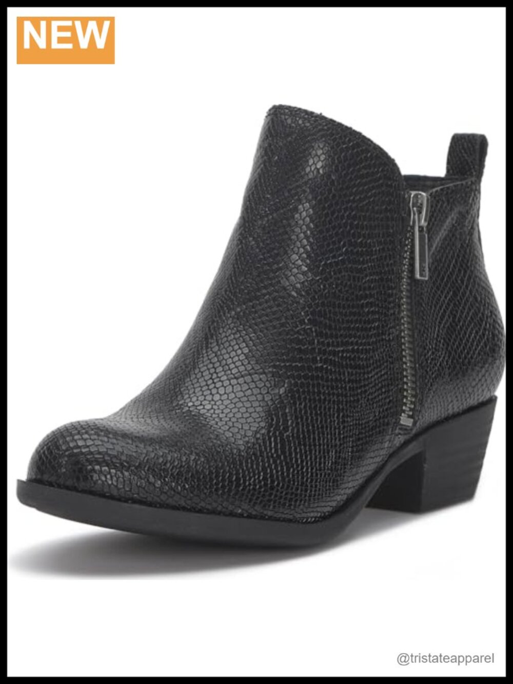 Leather Suede Ankle Bootie Round Toe Dual Zip Stacked 1.5in Heel